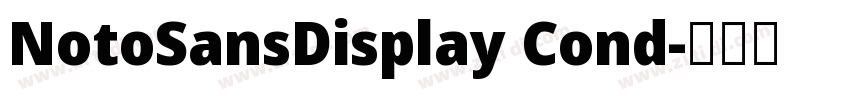 NotoSansDisplay Cond字体转换 NotoSansDisplay Cond字体转换